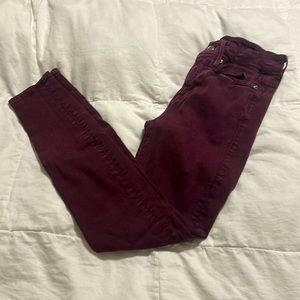 Good American - Good Legs Maroon Jeggings - Size 2/26